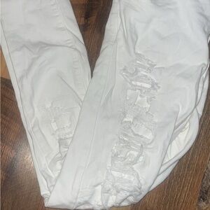 White Distressed Women Jeans